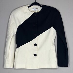 Vintage E.R. Gerard New York color block blazer suit jacket Sz 4